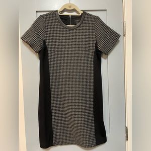J. Crew fully-lined houndstooth wool shift dress, size 6